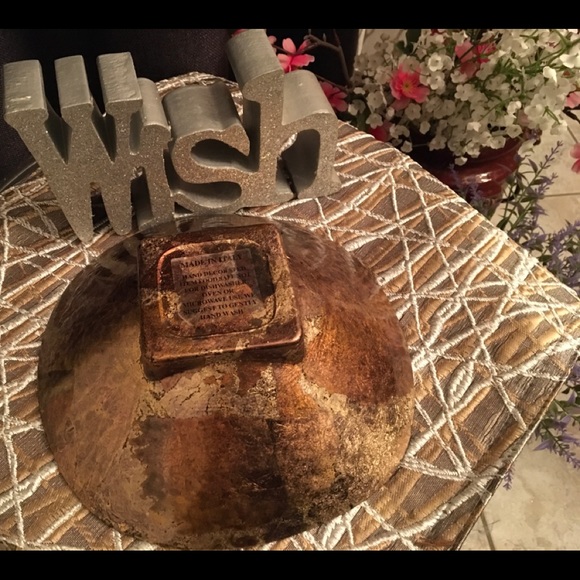 Italian Hand Decorated Fall Holiday Trinket Dish - Picture 2 of 4